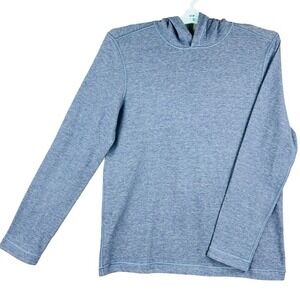 NWT WILKENS BROS Heritage Small Reversible Blue/Grey Hooded Pullover Lightweight